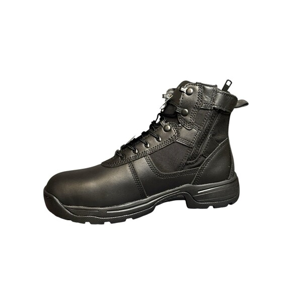 Propper Men’s Series 100 6” Side Zip Boot 11.5 Black Full Grain Leather Tactical - Picture 4 of 9